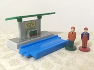 Capsule Plarail Pack's Yard (labeled as Covered Station)