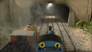 Thomas and Ben at the entrance of the tunnel