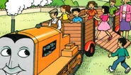Terence giving the children a ride