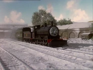 Donald and Douglas setting off to clear the snowdrifts