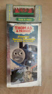 VHS with Wooden Railway Holiday Caboose