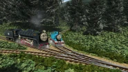 Thomas and Hiro in the woods in the fifteenth series