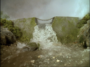 The dam after collapsing