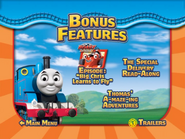 Bonus features menu