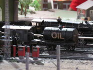 An oil tanker at the Hara Model Railway Museum