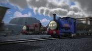 Skarloey and Sir Handel in The Great Race