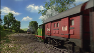 Percy pulling the mail train in the eighth series