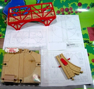 Turntable, switch track, and truss bridge