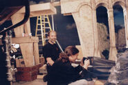 Slater with David Rumley on The Big Dipper set