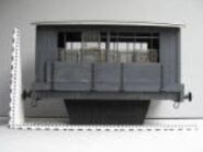 Eleventh series ruler reference of a close-up poultry wagon