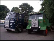 Two Horrid Lorries at a Days Out with Thomas (note: one is an AEC Monarch and has a Troublesome Truck face)