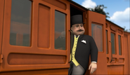 Sir Lowham Hatt aboard Annie