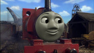 Skarloey with a CGI face