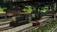 A stakebed wagon in Blue Mountain Mystery