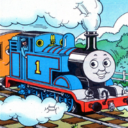 Thomas in a magazine story as illustrated by Timothy Marwood