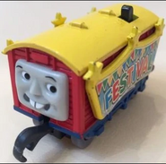 Capsule Plarail Amusement Park Freight Car with Face Motor Car