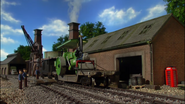 George on a well wagon