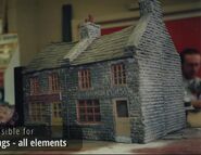 A completed building