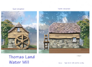 Concept art for the Watermill in Thomas Land (Japan)