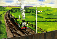 Percy stops at a "backing signal"