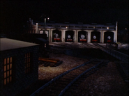 Tidmouth Sheds at night