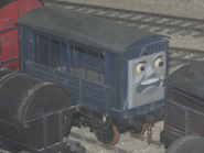 A second poultry wagon with a face at Drayton Manor in 2020