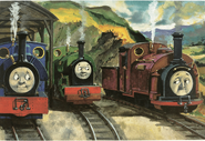 Duke, Stuart and Falcon in the Railway Series