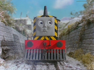 Mavis' smiling face that appeared between the third series and Calling All Engines!, excluding the seventh series, Jack and the Sodor Construction Company and Thomas and the Magic Railroad... (1991-1998, 2002, 2004-2005)