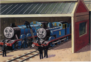 Henry as re-illustrated by C. Reginald Dalby (note: his brass chimney cowel has been removed)