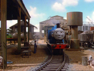 Edward at a water tower in the second series