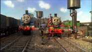 Thomas and Arthur at the sheds