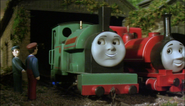 Peter Sam's joyful face as it appeared between the sixth and ninth series, excluding the eighth series, Jack and the Sodor Construction Company and Calling All Engines!... (2002-2003, 2005)