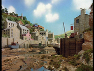 Thomas passing the village