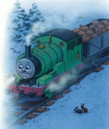 An open mail truck illustrated by Richard Courtney