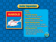 Harold in Sodor Superstars