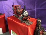 Skarloey's large scale model at the Awdry Extravaganza 3 in 2023