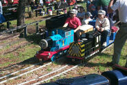 Mavis with Thomas at the CCLS 2000 Spring Meet