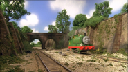 Percy going under the bridge