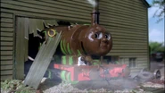 Percy covered in chocolate