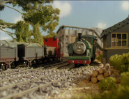 Rheneas pulling some trucks