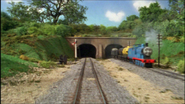 Edward pulling a fuel tanker in the seventh series