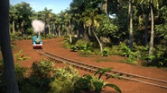 Thomas entering the plantation