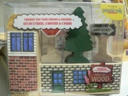 Set of 2 Trees, 2 Houses, & 2 Signs