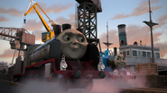 Merlin reunites with Thomas at Brendam Docks