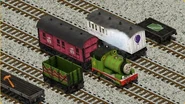 Percy with a Mail Car