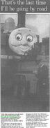 A coincidental event where the Mid Hant Railway's Thomas is ticketed en route to the National Railway Museum