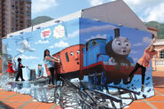 Thomas in an interactive display