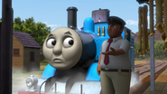 Thomas with the Friendly Indian Stationmaster at Surajpur