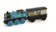 Wooden Railway Wonky Whistle Thomas and Cattle truck