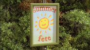 "Summer Fete" sign